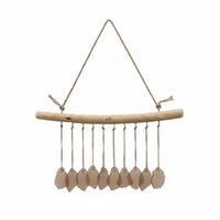Sea Glass Wind Chime Nautical Theme Coastal Hanging Decor Bohemian Style Home Decoration for Patio, Garden