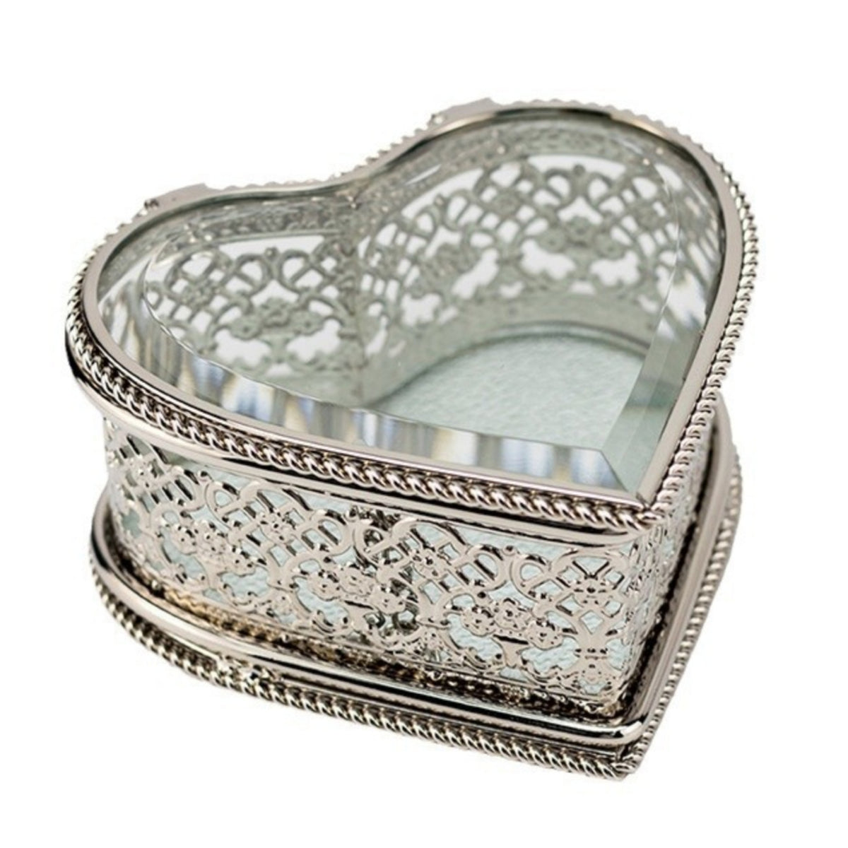 Heart-Shaped Jewelry Box Compact Small Container Dust Protection Storage Item
