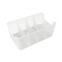 Removable Dividers 4 Compartment Organizer Box Transparent Clear Plastic Organizer Box Open Top