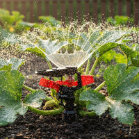 Even Water Distribution Rocker Arm Sprinkler Wide Coverage Adjustable Rocker Nozzle Long Range Spray Plastic Pulsating Sprinkler Easy Installation for Farmers, Landscapers, Agriculture, Greenhouse, Dust Suppression, Rooftop Cooling