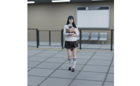 Realistic Texture JK Schoolgirl Figure Authentic Design School Outfit Doll Sturdy Mini Skirt School Figure High Quality Material for Model Display