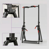 Pull-up Station with Handles Multi-Function Pull up Bar with Setup Foldable Strength Station for Fitness Enthusiasts, Athletes, Home Gym, Apartment