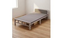 Folding Bed Foldable Single Folding Cot Space Saving Fold up Bed with Mattress for Adults, Guests, Dorm Room, Bedroom, Office