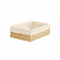 adaptable Woven Basket Set Handwoven Rectangular Woven Basket Decorative Household Storage long-lasting Construction for Parents, Decor lovers, Homeowners, Living Room, Desktop, Nursery, Bedroom