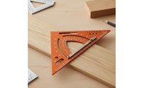 High Precision Adjustable Triangle Ruler Laser Engraved Scale Woodworking Protractor Square Multifunctional Speed Square for Woodworkers, Carpenters, DIY Enthusiasts, Construction, Workshop