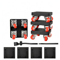 Swivel Caster Dolly 360-Degree Rotating Furniture Mover Cart ABS