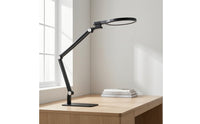 Rechargeable LED Desk Lamp with USB Ports Touch-Control Folding Desk Lamp with Night Light Adjustable Dimmable for Students, Professionals, Office, Workbench