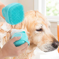 Nail Clippers and Lice Comb in a 7-Piece Cat Grooming Kit, Dog Bath Brush with Curved Bristles and Massage Beads, Puppy Grooming Supplies Set