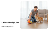 Sound-Making Soft Dog Ball Boredom Reliever Dog Bell Ball Chew-Resistant for Active Chewers, Young Dogs, Solo Play, Playtime, Training