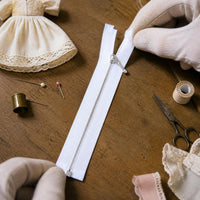 Miniature Metal Open-End Zippers for Doll Clothes and Craft Projects