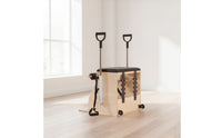 Wooden Pilates Chair with Handles Multifunctional Pilates Chair Adjustable Fitness Equipment Compact for Athletes, Home Gym, Apartment