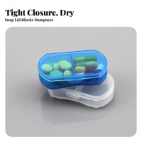 Multi-Compartment Case Portable Health Accessory closureed for voyage, Seniors