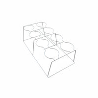 8-Hole Flower Pot Rack Easy Assembly Metal Flower Display Stand Metal Plant Stand Sturdy Duty Flower Pot Holder Rack for Balcony