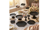 Cake Stand Set Sturdy Dessert Display Stands Tiered Serving Tray for Birthday Parties