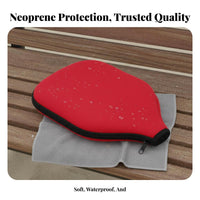 Neoprene Paddle Case Waterproof Pickleball Paddle Cover Zippered Pickleball Cover Water-Resistant Sports Accessory for Storage