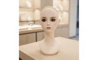 Realistic Mannequin Head Bust Professional Mannequin Head with Shoulders Smooth Long-Lasting for Cosplayers