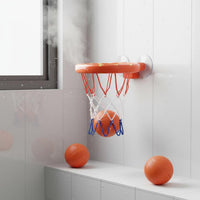 Basketball Hoop Bath Toy Easy Installation Suction Cup Basketball Hoop Adjustable Height for Young Children
