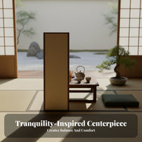 New Chinese Design Folding Panel Screen Wabi-Sabi Aesthetic 4-Panel Folding Screen Solid Wood Frame Room Divider Woven Rattan Option for Apartment Dwellers, Interior Designers, Business Owners, Hotel, Bedroom, Restaurant, Classroom