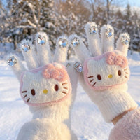 Soft Cat G Adore Soft and Cozy Furry Cartoon G Adore Thermal Winter Accessory for Girls, Women, Cold Weather, Biking, Daily Wear