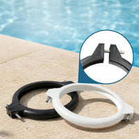 Two-Piece Sand Filter Clamp Collar Threaded Pool Filter Head Clamp 1.5-Inch Molded