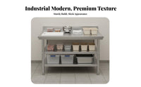 Stainless Steel Work Table Rust-Resistant Commercial Kitchen Prep Table Easy to Clean Commercial Food Prep Station for Chefs, Caterers, Bakery, Garage