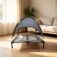 Elevated Bed with Canopy Breathable Elevated Pet Bed with Canopy Lightweight for Patio, Camping
