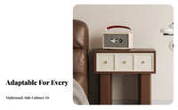 Minimalist Design 2-Drawer Bedside Table Space-Saving 2-Drawer Nightstand adaptable Use Side Cabinet Easy to Clean for Apartment Dwellers, Homeowners, Bedroom, Small Spaces, Dorm Room, Home Office