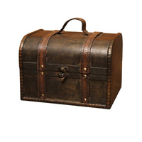Wooden Chest with Handle Vintage Decorative Storage Box with Handle Small Wooden Storage Box Distressed Rustic