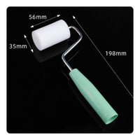 Even Finish Sponge Paint Roller Easy Cleanup Foam Roller Brush Run-Resistant-Resistant Wall Painting Supplies Kit Ergonomic Handle for DIYers, Home Renovation, Craft Projects