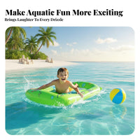 Long-Lasting Inflatable Surfboard Easy to Inflate Inflatable Wave-Riding Board Bright Colorful Design for Beginners, Beach