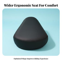 Comfortable Electric Bike Seat Long-Lasting Wide Comfort Bike Seat Easy Installation for Commuters, City Commuting, Leisure Biking