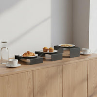 Easy to Clean 3-Tier Dessert Stand Stable Base Serving Tray Stackable Design Tableware Lightweight yet Sturdy for Afternoon Tea