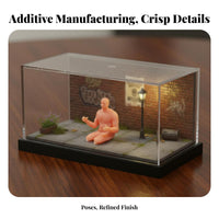 1:64 Scale Driver Figure Collectible 1:64 Scale Figure Miniature Scene People Model DIY Paintable Tiny People Figurine High
