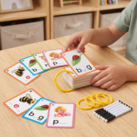 Educational Flashcards for CVC Words & English Phonics - Kids Learning Cards 3-6 Years