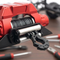 1/10 Scale Winch CNC Machined Vehicle Accessory Highly Simulated for Rough-Terrain Driving