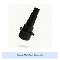 Vacuum Hose Reducer Adapter Multi-Size Compatibility Appliance Part 5 Step Design Universal Fit for Adults, Home, Garage, Office