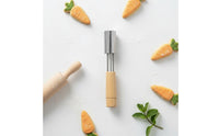 Stainless Steel Cookie Stamping Multifunctional Wooden Handle Shape Cutter Easy to Use Cooking Tool for Bento Box Assembly
