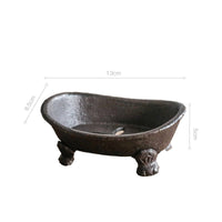 Bathtub Soap Dish Rustic Tray Holder for Washroom, Sink
