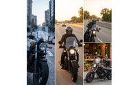 Motorcycle Windshield with Bracket Easy to Install Windshield Clear Motorcycle Windscreen with Bracket for Riders, Commuters, Commuting