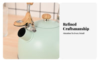 2.5 Liters Stovetop Whistling Kettle Loud Whistle Steaming Kettle Rust-Resistant Kitchen Appliance for Camping, RV