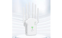 External Antennas 6-Antenna Repeater WPS Button Wall-Mounted Extender Compact Range Extender Rounded Body