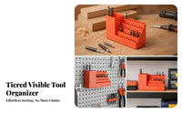 Molded One-Piece Screwdriver Bit Storage Holder ABS Plastic 6.35 Mm Bit Holder Open-Top