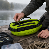 2024 New Outdoor Fishing Lure Bag for Men and Women, Multifunctional Waterproof Travel Waist Pack