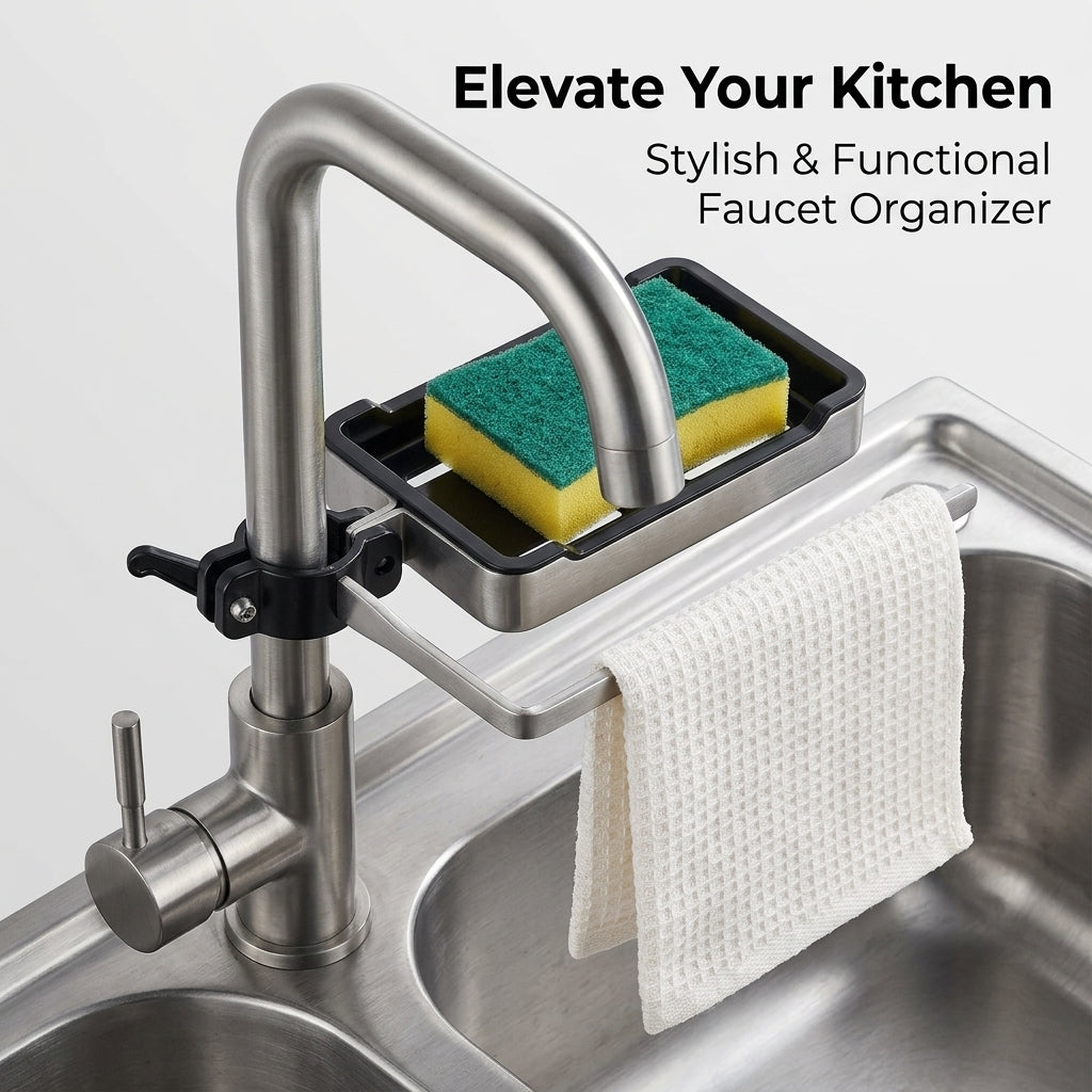 Bathroom Sink and Home Kitchen Drain Rack in 304 Stainless Steel, Foldable Over the Dish Drying for Students
