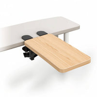 Foldable Armrest with Clamp No-Drill Beneath-Desk Bracket Space-Saving Arm Surface for Computer Users, Writers