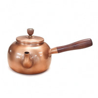 Copper Kettle Stovetop Tea Kettle Wrapped-Handle Vessel for Home