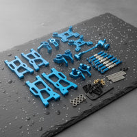 RC Car Metal Upgrade Parts Kit Rc Steering and Arm Wear-Resistant Resistant distant Control Vehicle Part for WLtoys 1/12 124017 124019