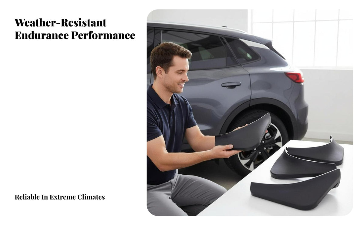 4 Pieces Car Mud Flaps Flexible Material Mud Flaps Vehicle Mudguards Wear Resistant Front Rear Wheel Arch Guards Easy