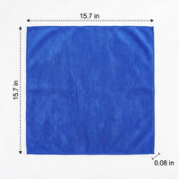 40cm x 40cm Microfibre Cloth for Cleaning Supplies, Textured Colour Fast Cloth, Absorbent Midweight Construction for Kitchen, Glass and Floor