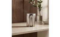 Aluminum Cylinder ornament Minimalist Geometric Sculpture Lustrous Decorative Piece for Interior Designers